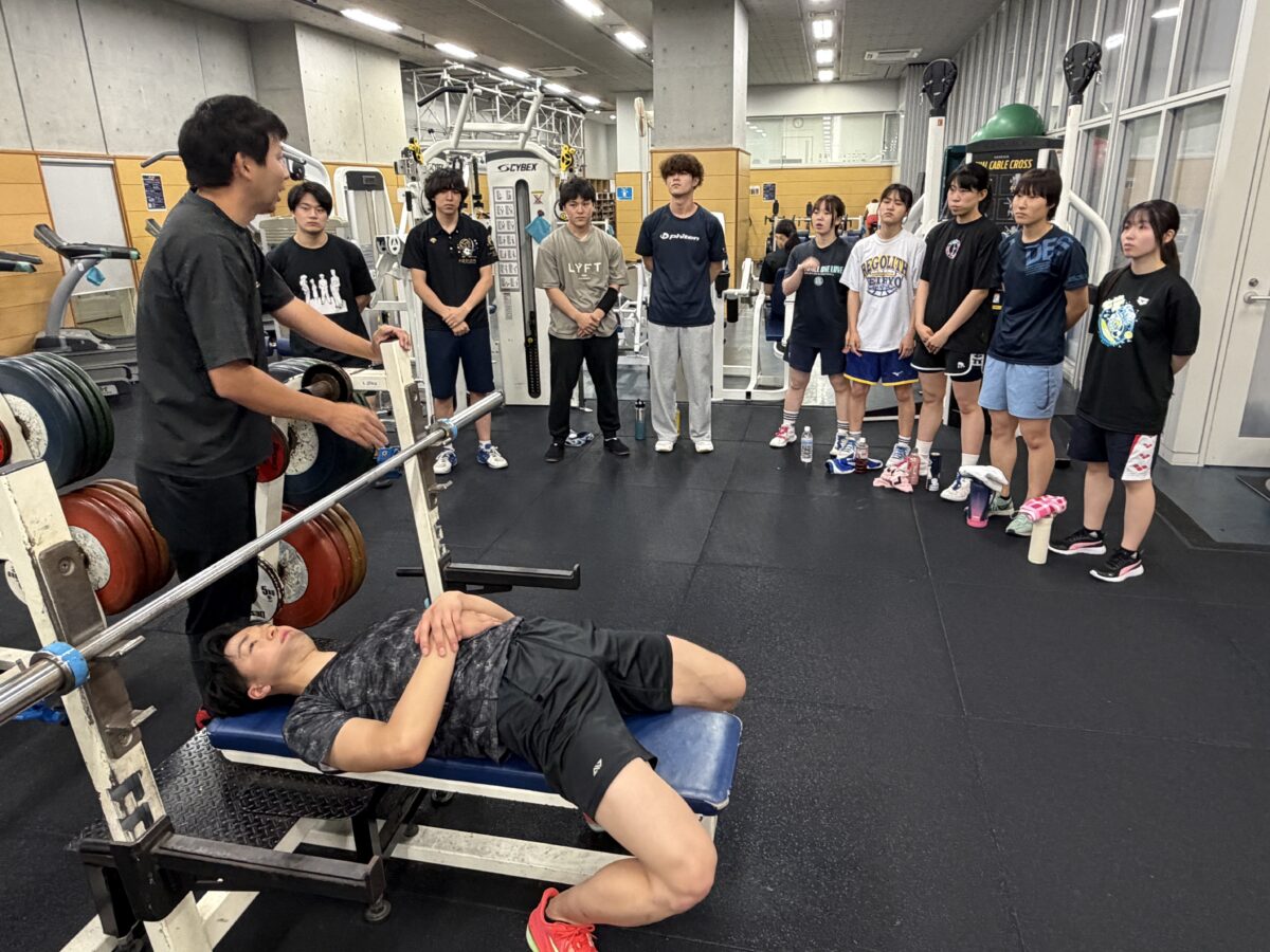 日体大トレーニングセンターで実技体験